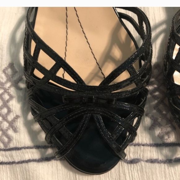 Kate Spade Black Strappy Heels - Picture 3 of 4